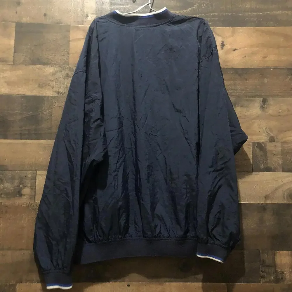 Vintage 90s Reebok Men's Size Large Black Pullover Jacket Windbreaker Athleisure